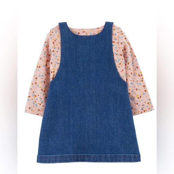 Baby 3-Piece Tee & Chambray Jumper Set SIZE 24M - Picture 3 of 17